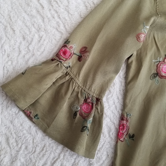 John Mark Green Embroidered Floral Tunic Size Large - Picture 8 of 16